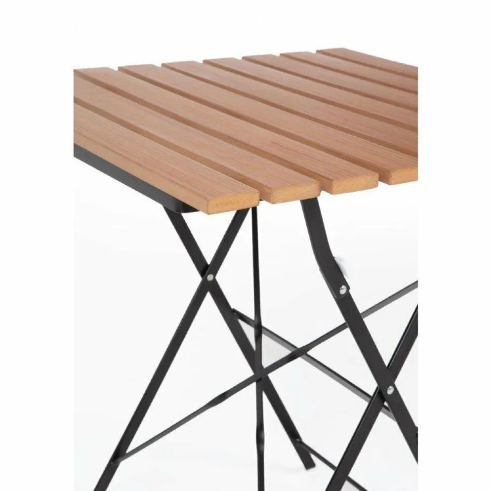 Biergartentisch Terrassentisch Atlas, 59.5 x 59.5cm, klappbar