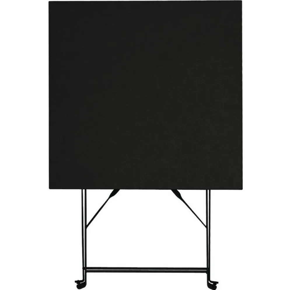 Biergartentisch Terrassentisch Atlas schwarz 60 x 60 cm, Klappbar