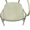 Bistrostuhl Viva-A Rattan Bambus, weiß/schwarz, stapelbar