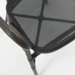 Bistrostuhl Viva-A Textil Wenge-Schwarz Mesh, stapelbar