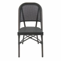 Bistrostuhl Viva-O Textil Wenge-Schwarz Mesh, stapelbar