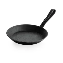 Brat-/Servierpfanne Iron Pan 22, mit gebogenem Hakenstiel, Ø 24 cm, Eisen