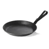Brat-/Servierpfanne IRON PAN 22, mit gebogenem Hakenstiel, Ø 28 cm, Eisen