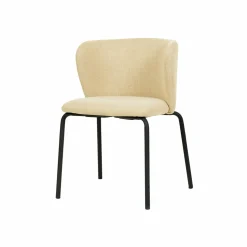 Break Stapelstuhl mit Bezug Beige, stapelbar