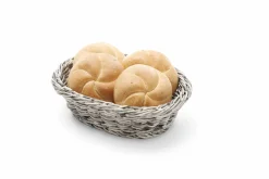 Brotkorb oval 190x120x60mm grau