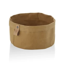 Brottasche CRAFT & CRUMBLE, Ø 20 cm, Höhe 13 cm, khaki, Kraft Paper