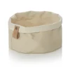 Brottasche FLIP COTTON, Ø 20 cm, Höhe 12 cm, cream, Canvas