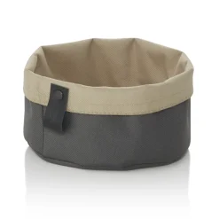 Brottasche FLIP TETRON, Ø 17 cm, Höhe 11 cm, light grey/light khaki, Tetron