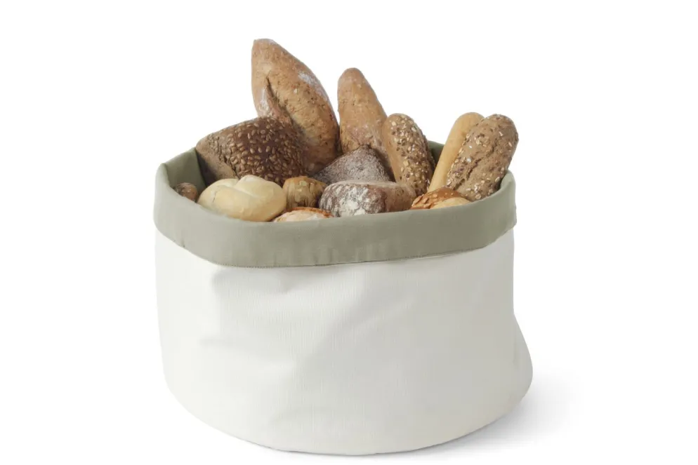 Brottasche grau/beige Baumwolle ø-20cm