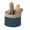 Brottasche grau/dunkelgrau Baumwolle ø-15cm