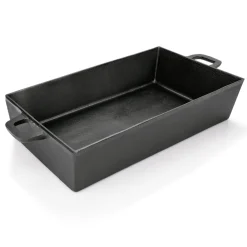 Bräter mit 2 angegossenen Seitengriffen, 53 x 32,5 x 10 cm, Gusseisen