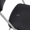 Budget Klappstuhl grau/schwarz, stapelbar, Stahlgestell, 43x45x80cm