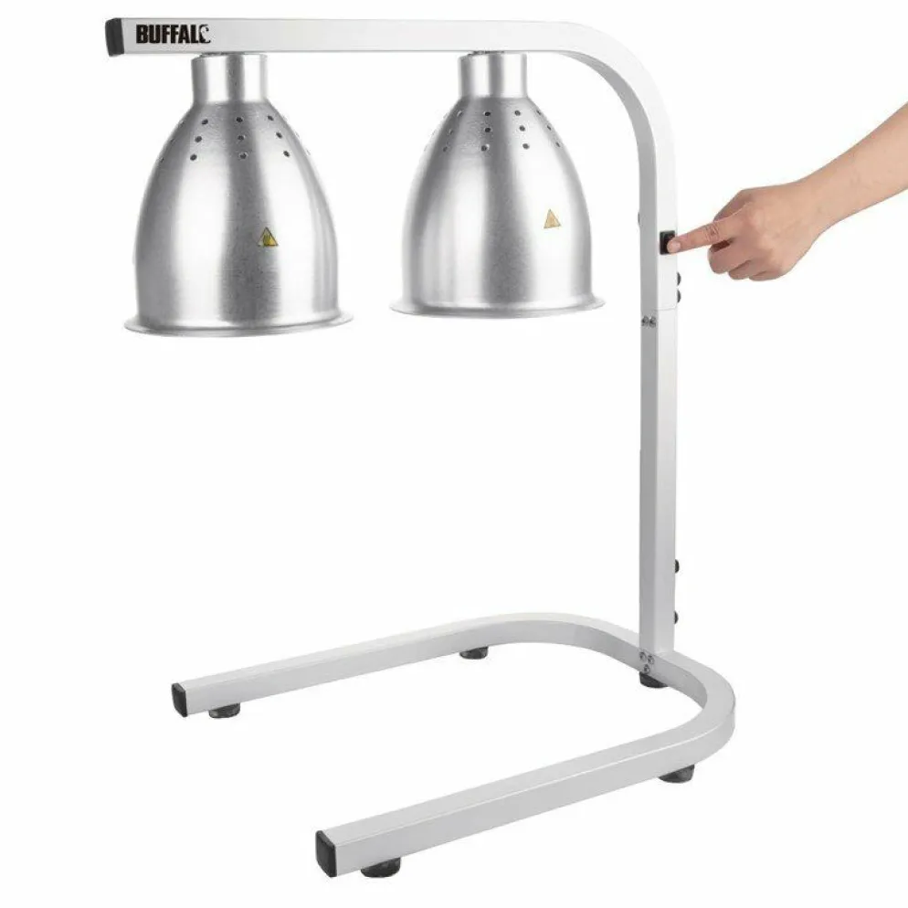 Buffalo Infrarot Wärmebrücke 2 Lampen für GN 1/1 Behälter, 2X 250W