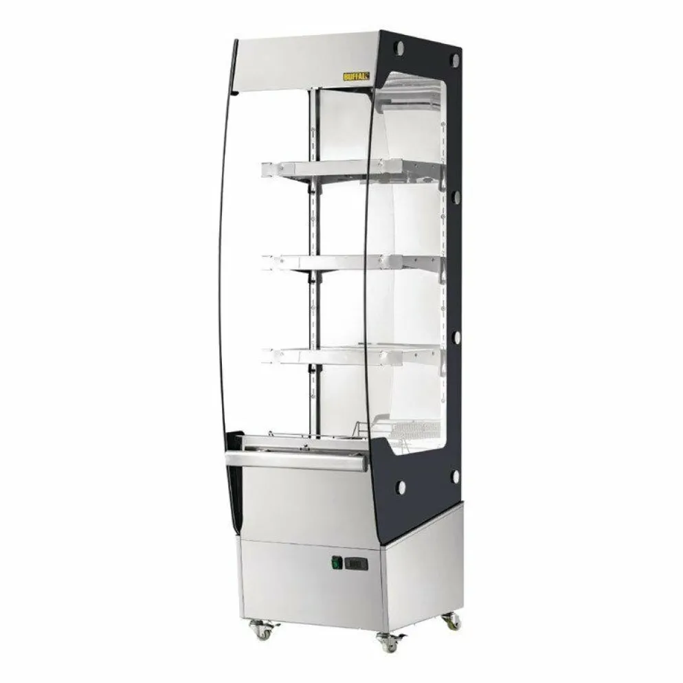 Buffalo Slimline Wärmevitrine 220L, 49,4x60x174,2cm