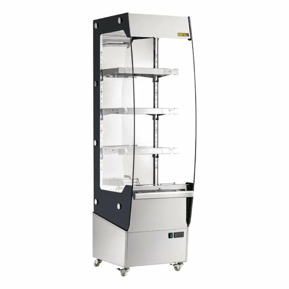 Buffalo Slimline Wärmevitrine 220L, 49,4x60x174,2cm