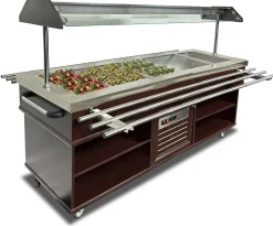 Buffet Salatbar mit Tablettrutsche für 5x GN1/1, Breite 1900mm