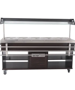 Buffet Salatbar mit Tablettrutsche für 5x GN1/1, Breite 1900mm