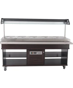 Buffet Salatbar mit Tablettrutsche für 5x GN1/1, Breite 1900mm