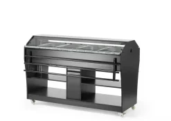 Buffet-Theke beheizt 1490 mm für 4 GN 1/1, Selbstbedienung