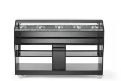 Buffet-Theke beheizt 1490 mm für 4 GN 1/1, Selbstbedienung