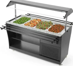 Buffet-Theke gekühlt 1490 mm für 4 GN 1/1, Selbstbedienung