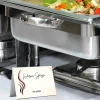 Buffet-Tischaufsteller Wave mit Logo und beschriftbar (250 Stk)