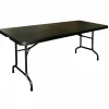 Buffettisch KRISTA 375 eckig Schwarz, 182,9x76,2x73,7cm