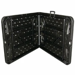 Buffettisch KRISTA 375 eckig Schwarz, 182,9x76,2x73,7cm