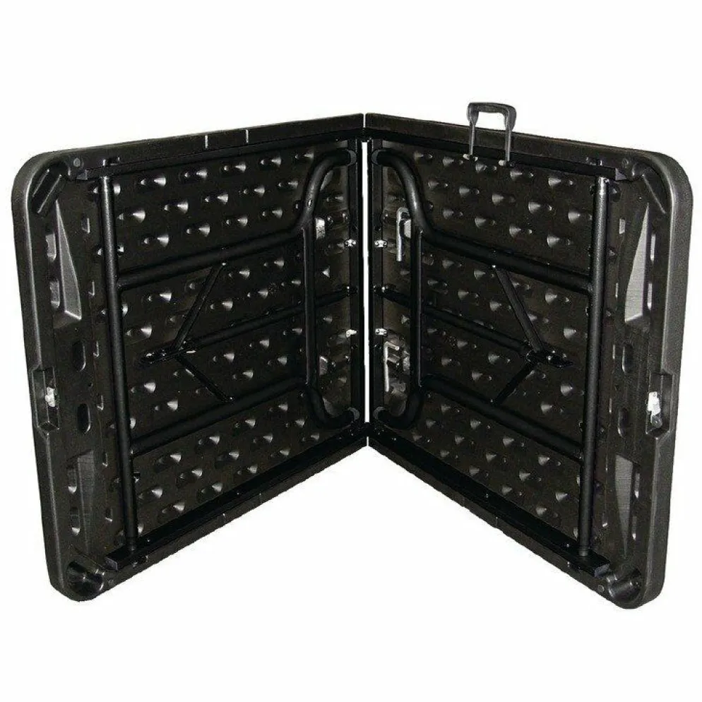 Buffettisch KRISTA 375 eckig Schwarz, 182,9x76,2x73,7cm