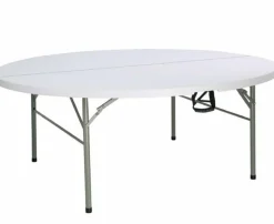 Buffettisch rund klappbar weiß 183cm