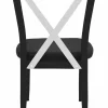 Cafe Stuhl Charlie G400, Gestell schwarz/weiss Sitz schwarz