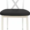 Cafe Stuhl Charlie G300, Gestell weiss, Sitz schwarz