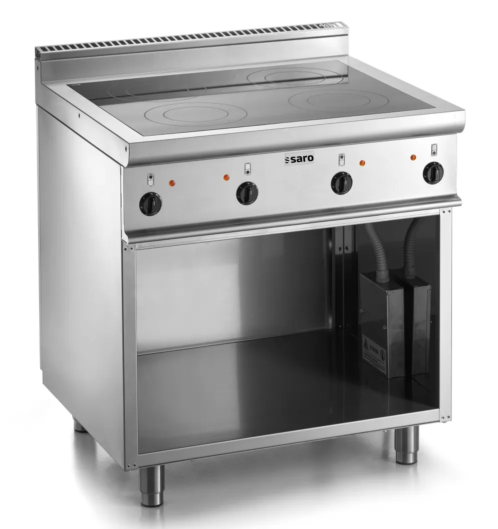 Ceranfeld E7/CVE4BA mit offenem Unterbau, 4x 2,5kW, 400V