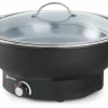 Chafing Dish elektrisch Tesino mit Glasdeckel rund 6,8 L 500W