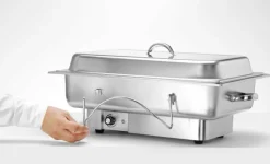 Chafing Dish elektr. Pollina Edelstahl D7 GN 1/1, 1000W