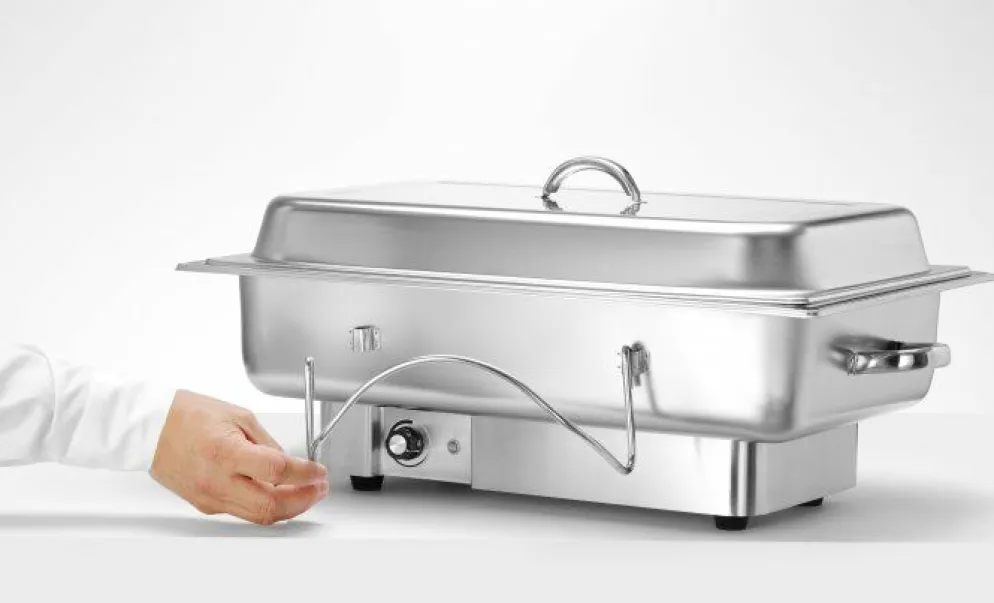 Chafing Dish elektr. Pollina Edelstahl D7 GN 1/1, 1000W