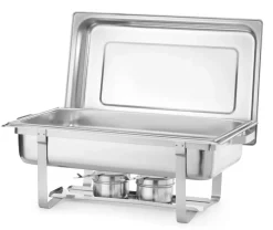 Chafing-Dish-Set mit 4x 1/1 GN Behälter