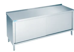 CHROMOnorn Arbeitsschrank mit Schiebetüren und Aufkantung 2000x600x850-900mm