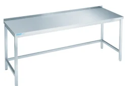 CHROMOnorn Arbeitstisch offen mit Aufkantung 1800x600x850-900mm