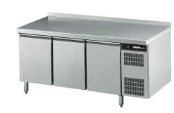 CHROMOnorn Bäckerei-Tiefkühltisch EN4060, 3 Türen, mit Aufkantung 1950x800x850mm