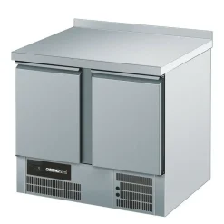 CHROMOnorn Kühltisch BR795, GN 1/1, 2 Türen, Aufkantung, Breite 950mm