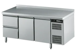 CHROMOnorn Kühltisch GN 1/1, 2 Züge 1/2, 2 Tüen, 1725x700x850mm