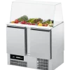 CHROMOnorn Saladette BR795, GN 1/1, Glasaufsatz, 2 Türen, Breite 950mm