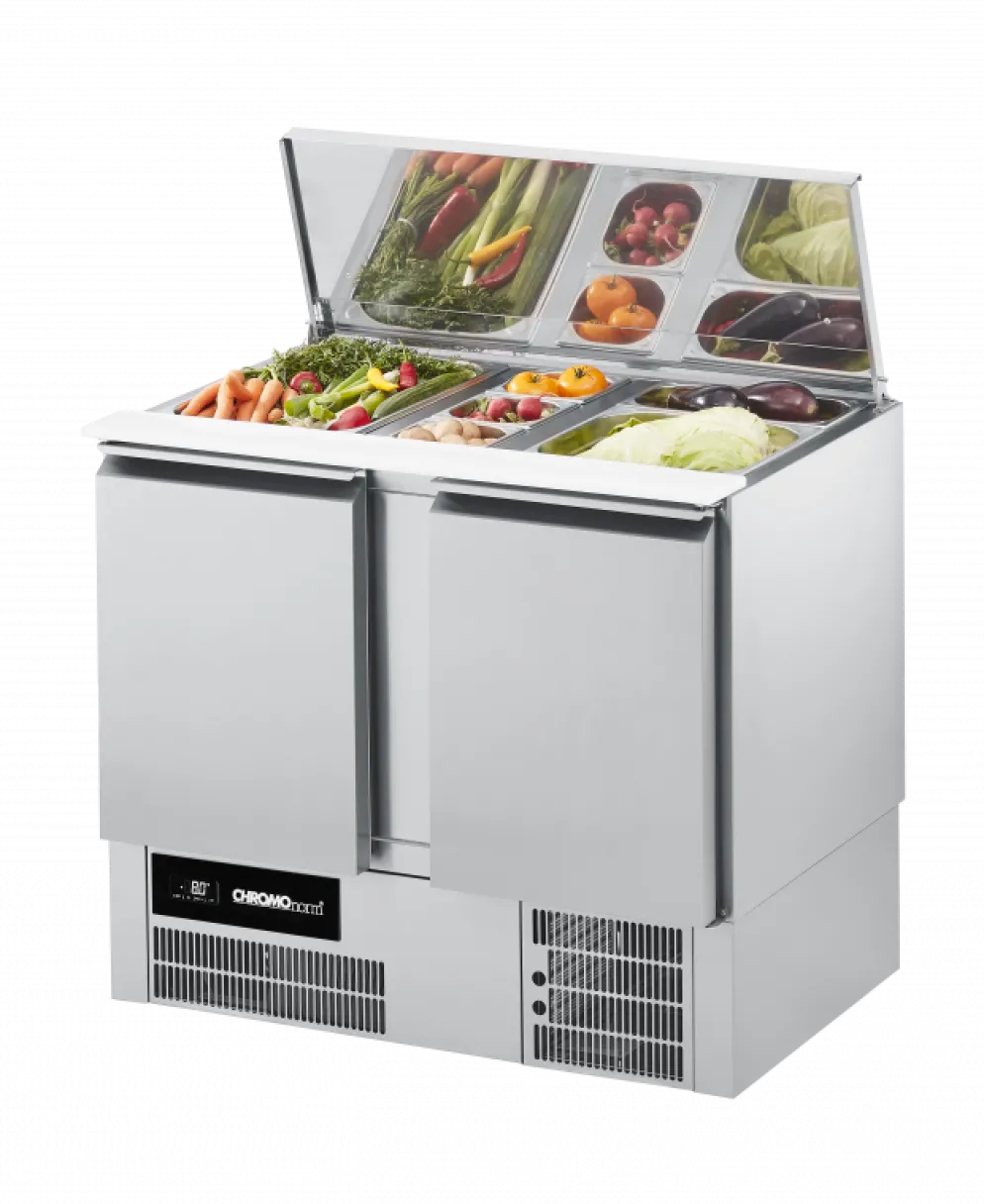 CHROMOnorn Saladette BR795 GN 1/1, mit 2 Türen 950x680x825/1120mm