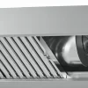CHROMOnorn Wandhaube mit Ventilator und LED-Einbaubeleuchtung 2000x900x450mm