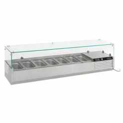 Combisteel Aufsatzvitrine für 7x 1/4 GN, 1600 mm