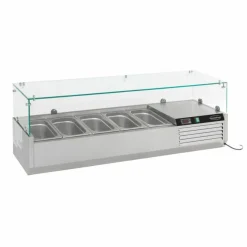 Combisteel Aufsatzvitrine für 5x 1/4 GN, 1200 mm