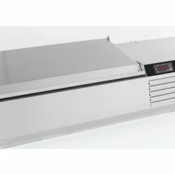 Combisteel Aufsatzvitrine mit Edelstahl Deckel für 5x 1/3 GN