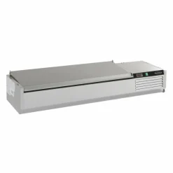 Combisteel Aufsatzvitrine mit Edelstahl Deckel für 9x 1/3 GN