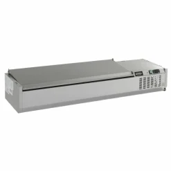 Combisteel Aufsatzvitrine mit Edelstahl Deckel für 6x 1/3 GN